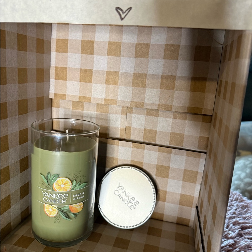 Yankee Candle Sage Citrus Green Jar